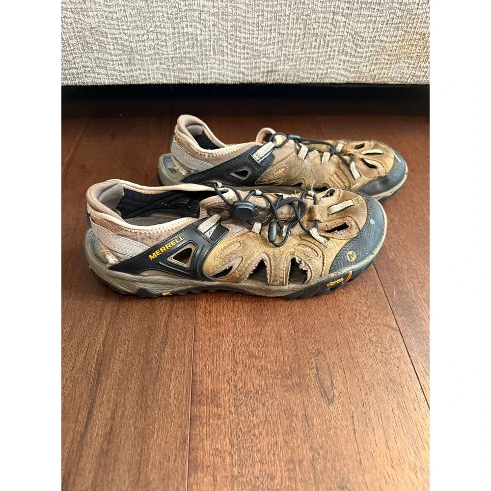 Merrell All Out Blaze Sieve Brindle Butterscotch Hiking Water Shoes Mens 11.5